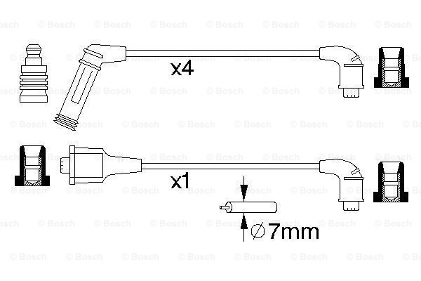 Przewody zapłonowe BOSCH 0 986 356 990