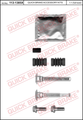 Zestaw tulei prowadzących zacisk hamulca QUICK BRAKE 113-1385X