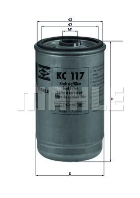 Filtr paliwa KNECHT KC 117