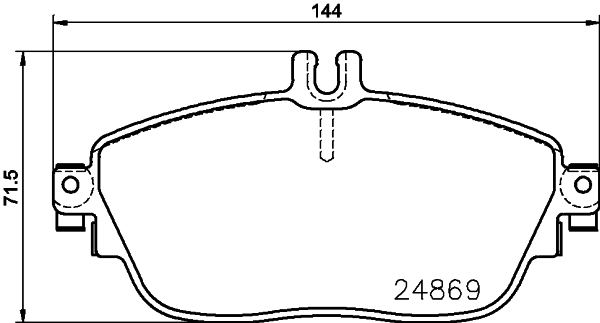Klocki hamulcowe HELLA 8DB 355 019-721
