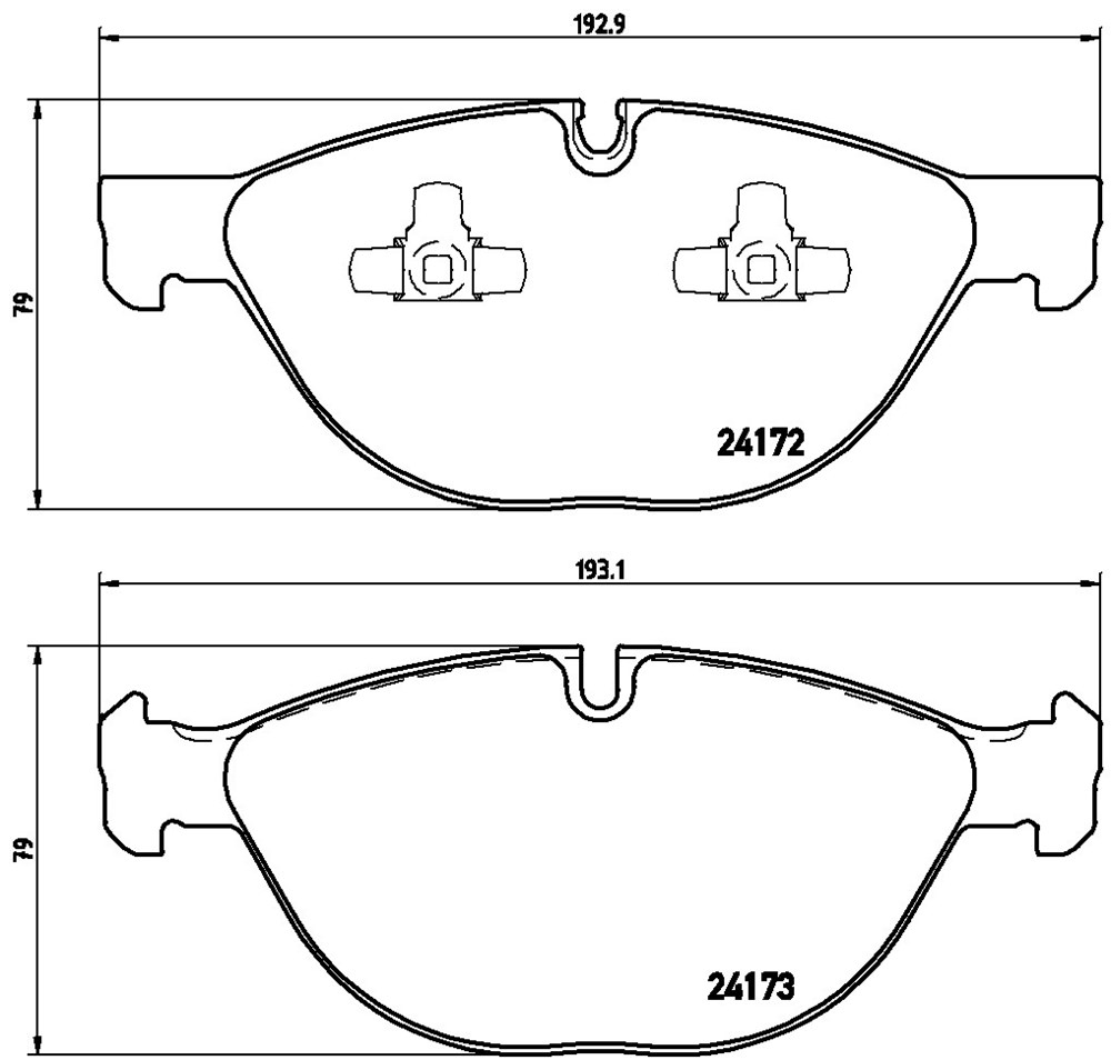 Klocki hamulcowe BREMBO P 06 058