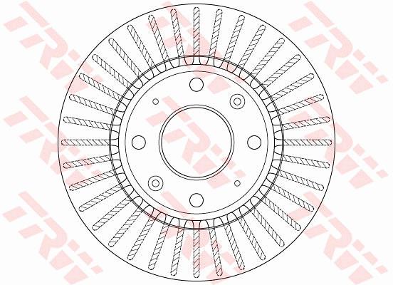 Tarcza hamulcowa TRW DF6229