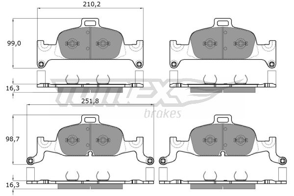 Klocki hamulcowe TOMEX BRAKES TX 18-22