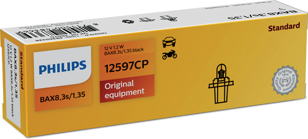 Żarówka oświetlenia przyrządów PHILIPS 12597CP