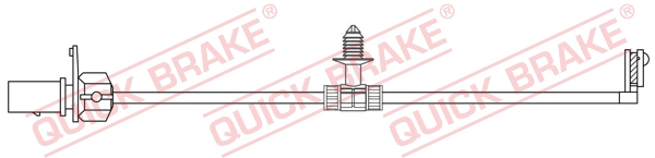 Czujnik zużycia klocków QUICK BRAKE WS 0404 A