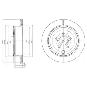 Tarcza hamulcowa DELPHI BG4288