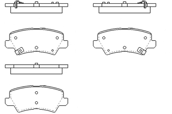 Klocki hamulcowe KAVO PARTS KBP-4581