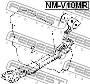 Poduszka silnika FEBEST NM-V10MR