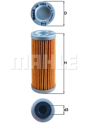 Filtr oleju KNECHT OX 1092