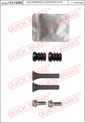 Zestaw tulei prowadzących zacisk hamulca QUICK BRAKE 113-1456X