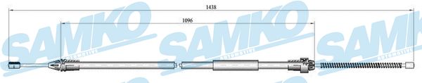 Linka hamulca ręcznego SAMKO C0684B