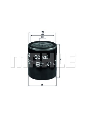 Filtr oleju MAHLE OC 535