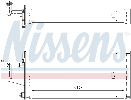 Nagrzewnica NISSENS 71807