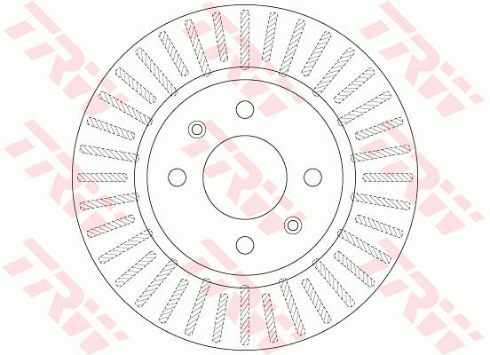 Tarcza hamulcowa TRW DF6431