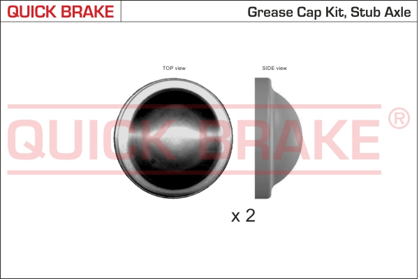Pokrywa łożyska koła QUICK BRAKE 9829K