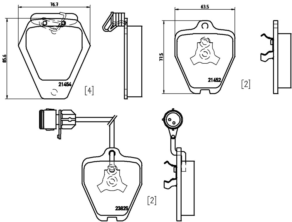 Klocki hamulcowe BREMBO P 85 038