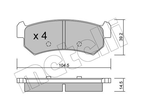 Klocki hamulcowe METELLI 22-0511-0