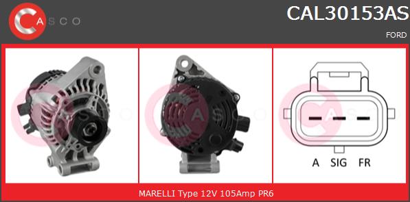 Alternator CASCO CAL30153AS