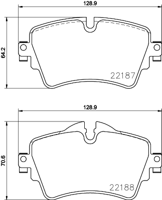 Klocki hamulcowe HELLA 8DB 355 023-091