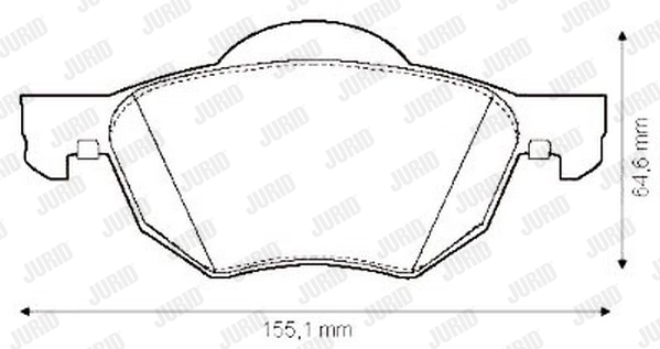Klocki hamulcowe JURID 572480J