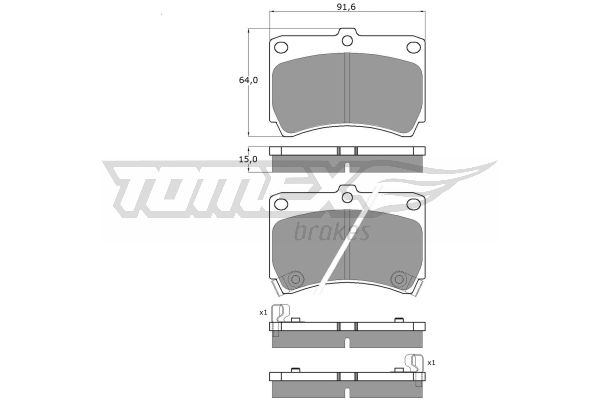 Klocki hamulcowe TOMEX BRAKES TX 10-91