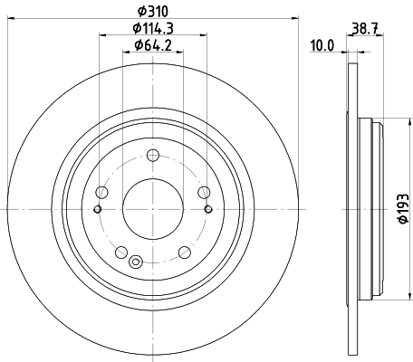 Tarcza hamulcowa HELLA 8DD 355 132-231