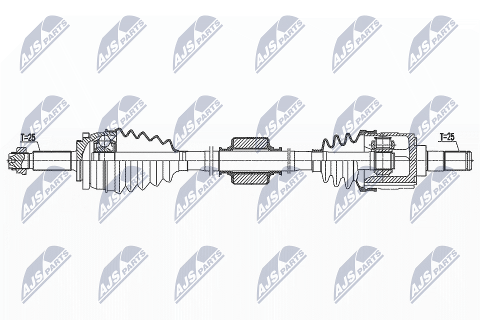 Wał napędowy NTY NPW-HY-617