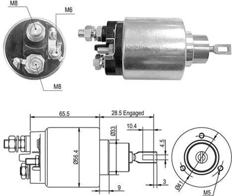 Elektromagnes rozrusznika MAGNETI MARELLI 940113050429