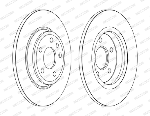Tarcza hamulcowa FERODO DDF2599C