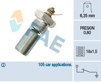 Czujnik ciśnienia oleju FAE 12260