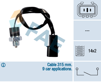 Włącznik świateł cofania FAE 40897