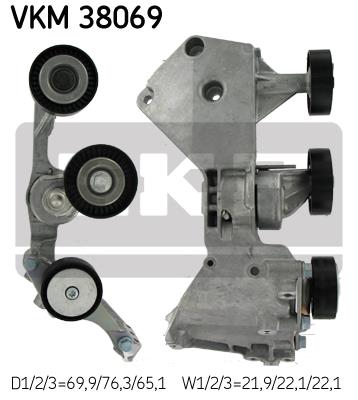 Rolka napinacza paska osprzętu SKF VKM 38069