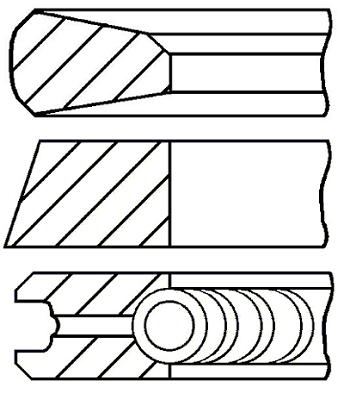 Pierścienie tłokowe GOETZE ENGINE 08-785200-00