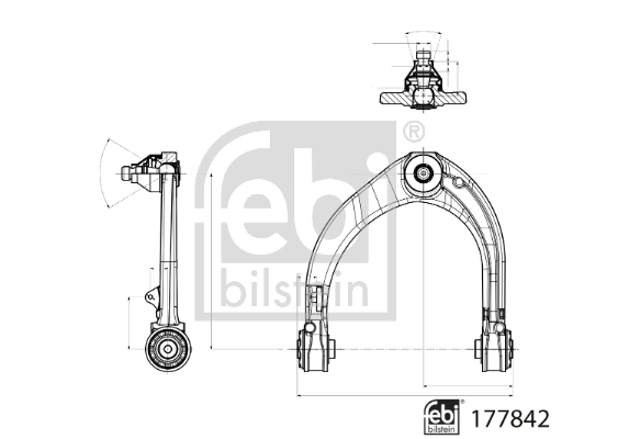 Wahacz zawieszenia koła FEBI BILSTEIN 177842