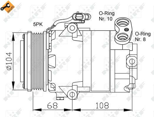 Kompresor klimatyzacji NRF 32080