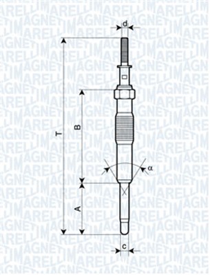 Świeca żarowa MAGNETI MARELLI 062900034304