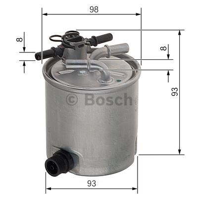 Filtr paliwa BOSCH F 026 402 072