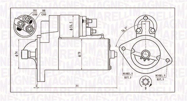 Rozrusznik MAGNETI MARELLI 063721135010