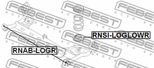 Łożyskowanie  korpusu osi FEBEST RNAB-LOGR