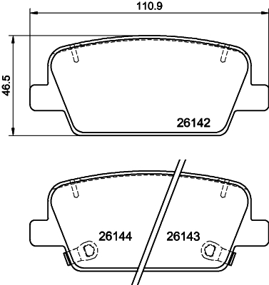 Klocki hamulcowe HELLA 8DB 355 040-081