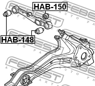 Tuleja wahacza FEBEST HAB-150
