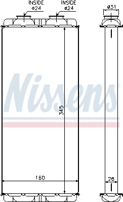 Nagrzewnica NISSENS 72048