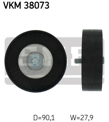 Rolka prowadząca paska osprzętu SKF VKM 38073