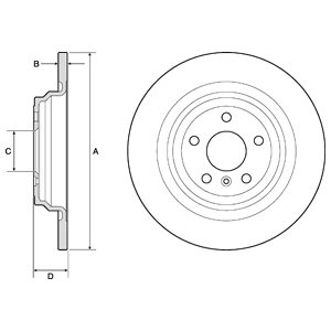 Tarcza hamulcowa DELPHI BG4754C