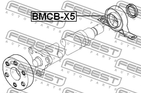 Łożysko centralne wału napędowego FEBEST BMCB-X5