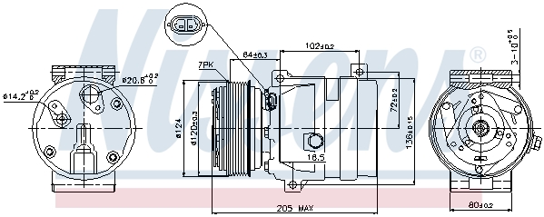 Kompresor klimatyzacji NISSENS 89435