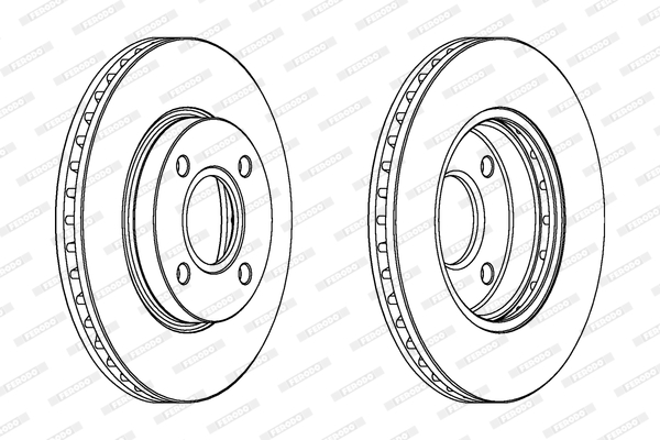 Tarcza hamulcowa FERODO DDF364C