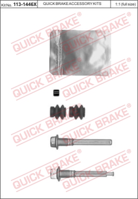Zestaw tulei prowadzących zacisk hamulca QUICK BRAKE 113-1446X