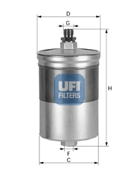 Filtr paliwa UFI 31.563.00