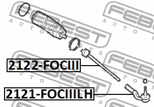 Drążek kierowniczy FEBEST 2122-FOCIII